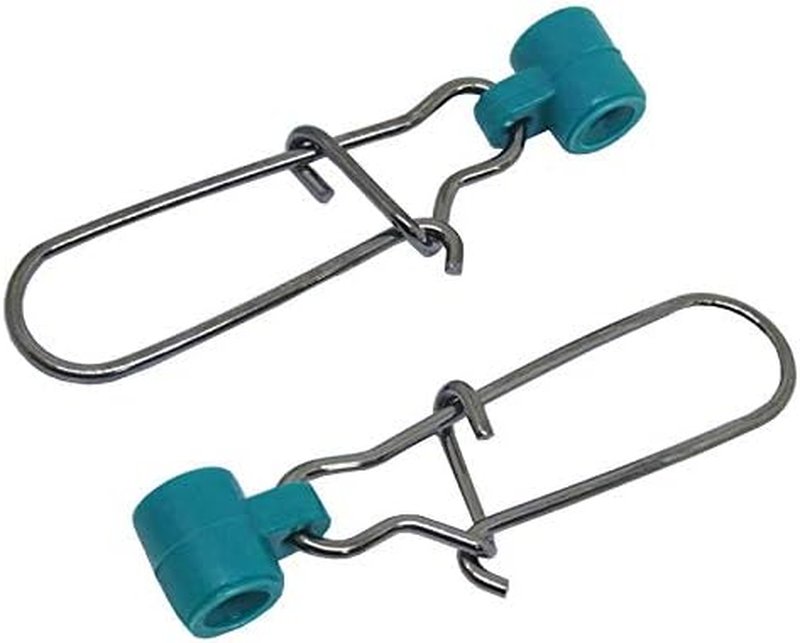 Fishing Line Sinker Slides - High Strength Stainless Steel Duo Lock Snaps | 25/50/100 PCS Tackle Kit