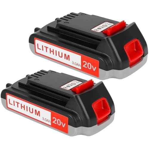 Replacement for Black and Decker Battery: 3.0Ah 20 Volt Batteries Compatible with Cordless Power Tools LBXR20 LBXR2020 LBX20 LBXR2520 LB2X4020 LB2XR20 (2PCS)