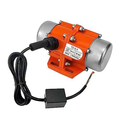 Industrial Concrete Vibrator AC Single Phase 110V 3600RPM 40W for Vibrating Table Feeder Silo(40W)