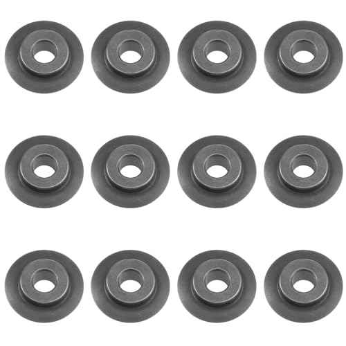 12 PCS Pipe Cutter Blade Tubing Cutter Replacement Wheel Hose Cutter Tool Compatible with Ridgid Tubing Cutter Models 101 103 104 117 118 150 151 152 153 205 Copper Pipe Cutter
