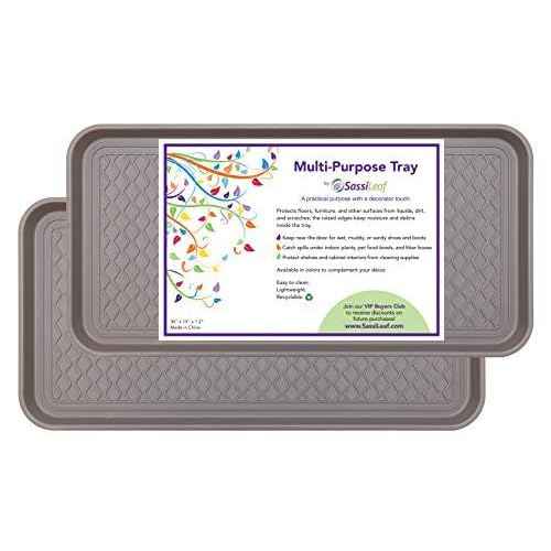 Multi-Purpose Tray in Decorator Colors - 30¡± L x 15¡± W x 1.20¡± H (Slate Gray Set of 2)