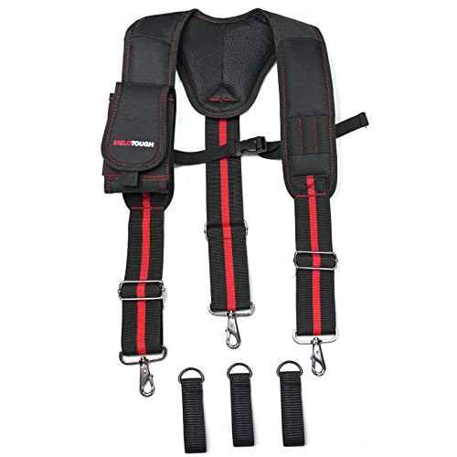 MELOTOUGH Tool Belt Suspenders for Work Belt Suspenders Heavy Duty Padded Suspenders for Electrician/Construction/Farmer