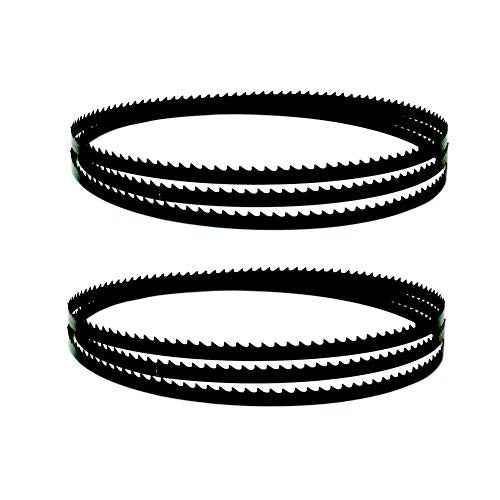 FOXBC 72 Inch x 1/4 Inch x 6 TPI Bandsaw Blades Wood Cutting for Delta 28-140, Wen 3962 10-inch bandsaw- 2 Pack