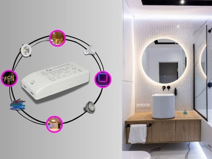 LOWENERGIE LED Driver Power Supply Transformer, 12w 240V - DC 12V, for Light Strips, LED Bulbs and Ring Doorbell (3)