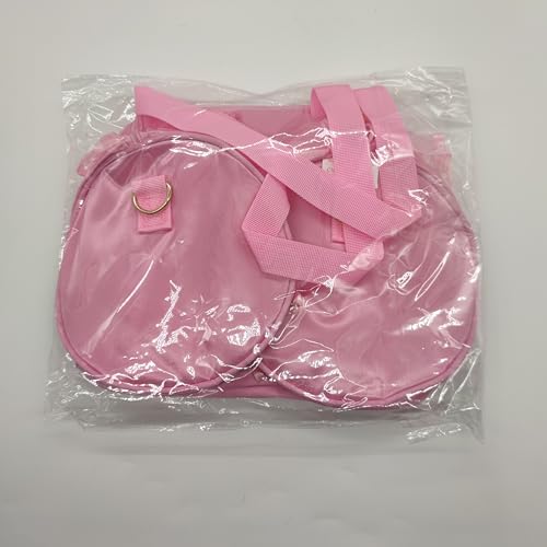besbomig Girls Ballet Dance Bag Pink Shoulder Crossbody Sports Bag Princess Shoes Dancewear Storage Handbag Tote for Ballerina Dancer Kids