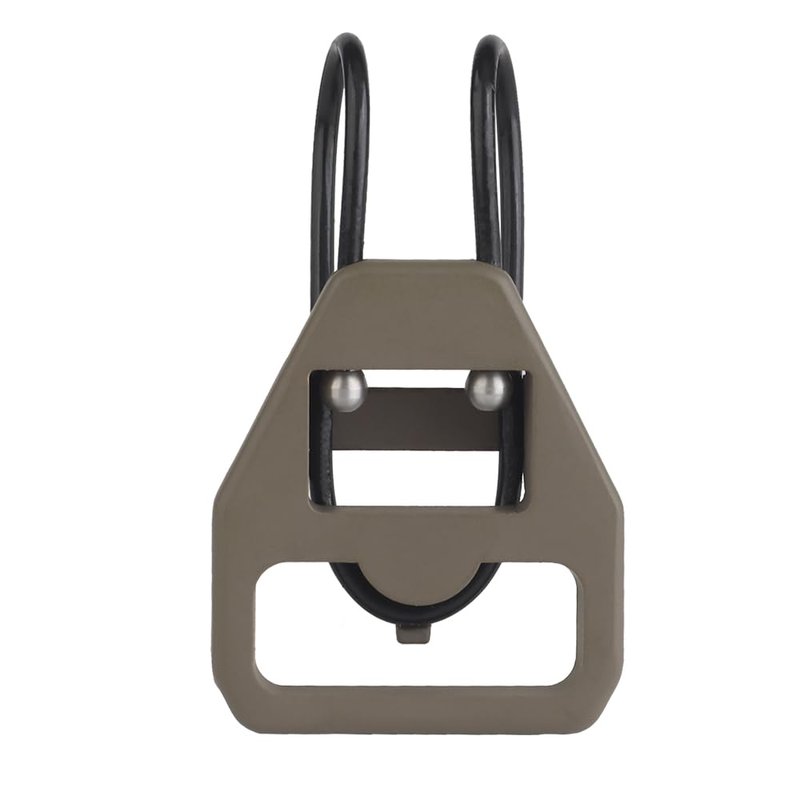 Quick Detach Sling Swivel, Aluminum QD Mount Adapter for 1-1/4" Webbing (SL16Tan)