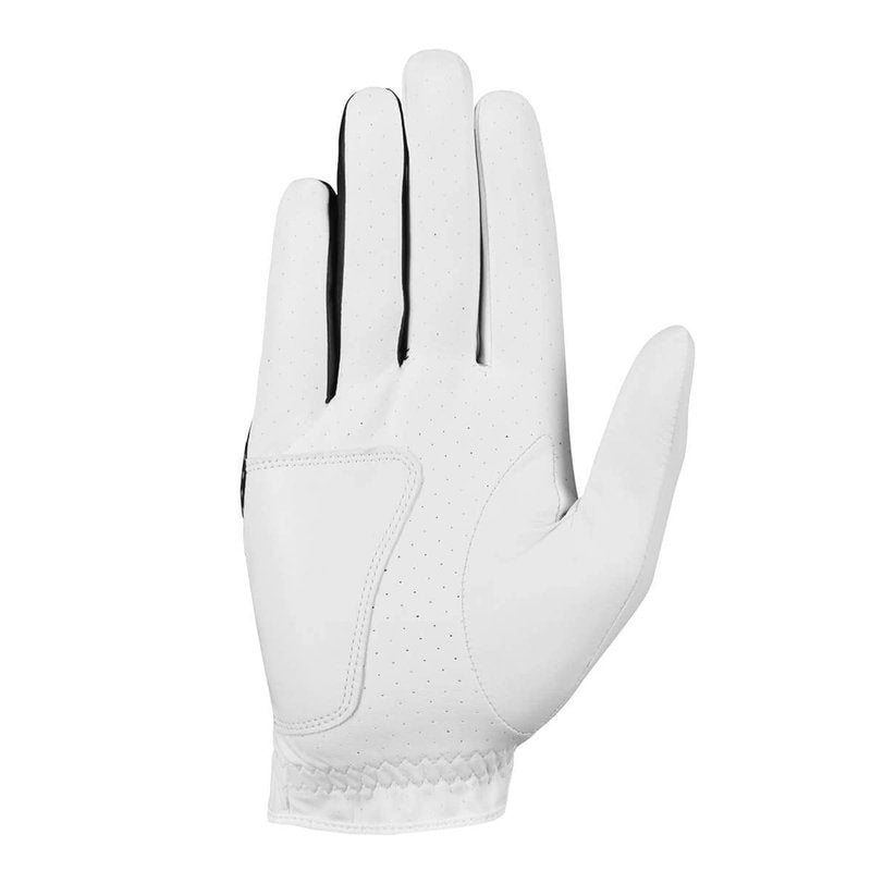 Callaway Golf Women's Weather Spann Premium Synthetic Golf Glove (White, 2-Pack, Large, New Model , Standard, Worn on Left Hand)