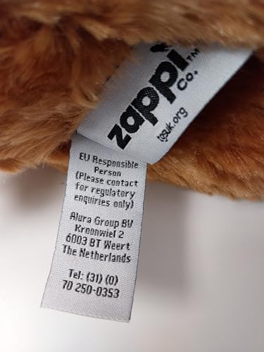 Zappi Co Ultra Soft Mammoth Plush Toy (23 cm Length) - 100% Recycled, Eco-Friendly, Newborn Gift, Realistic Lifelike