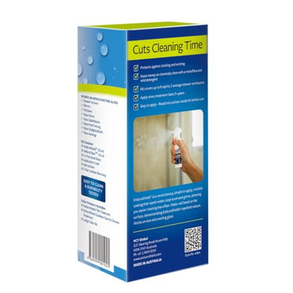 EnduroShield Glass Treatment Kit - Advanced Protection for Glass Surfaces - Repels Soap Scum, Grime & Dirt Without Harsh Chemicals - 4.2 fl oz