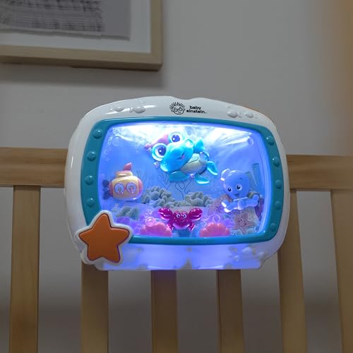 Baby Einstein Sea Dreams Soother, Crib Toy with Remote, Baby Sleep Aid, Calming Lights & Melodies, Newborn and Up