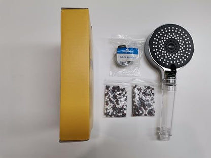 Magichome Shower Head, Upgraded Filter Shower Head High Pressure 5 Modes, Universal Hard Water Filter Showerhead with Extra Replaceable Accessories