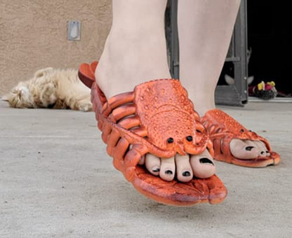 TOTENJS Lobster & Fish Slippers, Bass Sandals