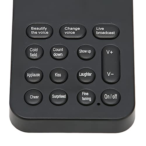 Handheld Ghostface Voice Changer Voice Changer Device, ABS Material Voice Changer with 8 Sound Effects for Phone Calling, Gaming - Black