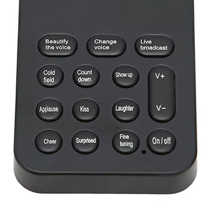 Handheld Ghostface Voice Changer Voice Changer Device, ABS Material Voice Changer with 8 Sound Effects for Phone Calling, Gaming - Black