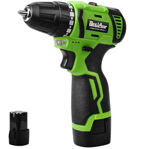 16.8V Cordless Drill, DEGLASERS Electric Power Drill with Battery and Charger, 3/8¡±Keyless Chuck, 2 Variable Speed, 20+1 Torque Setting for Man/Women Home Use