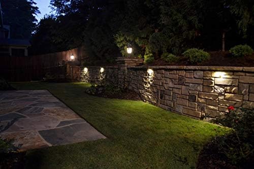 GKOLED 4 Inches LED Hardscape Light, Paver Wall Light, 2W 2700K LED Lighting Source, Outdoor Step Lights, Solid Powder Coated Die-cast Aluminum Housing, Low Voltage 12V AC/DC, Pack of 4, UL Listed