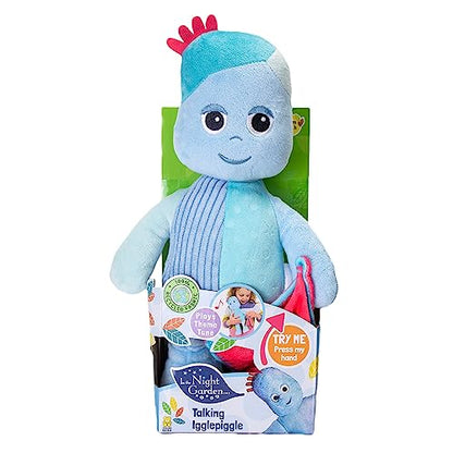In The Night Garden Iggle Piggle Talking Teddy Bear, Cbeebies Cute & Sensory toys. Comforting sounds. Kids Toys and Baby toys 0-6 months, Blue