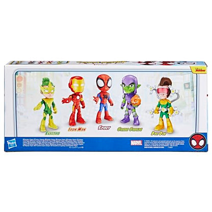 Spidey and his Amazing Friends Marvel, Friends & Foes Pack, 5 Action Figures, 4-Inch, Preschool Super Hero Toys for Kids Ages 3 and Up (Amazon Exclusive)