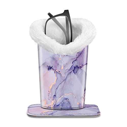 Fintie Plush Lined Eyeglasses Holder, Glasses Stand Case, Anti-scratch Glasses Storage Organizer for Desk, Nightstand, Office