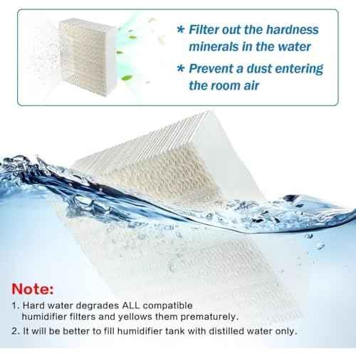 Alocs 1043 Humidifier Wick Filter Replacement for Essick Air AIRCARE EP9500, EP9700, EP9800, EP9R500, EP9R800, 831000, 826800, 826000, 821000 and Bemis Space Saver 800 8000 Series Humidifiers, 2 Pack