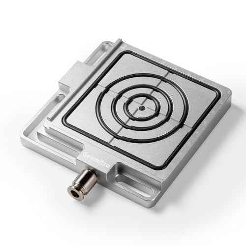 SainSmart Genmitsu Vacuum Clamp Pod, Aluminum CNC Hold Down Kit for Woodworking, Metal, Acrylic, High-Precision CNC Router Accessory for Milling Project, Size 4.7" x 4" x 0.6" (120 x 102 x 15mm)