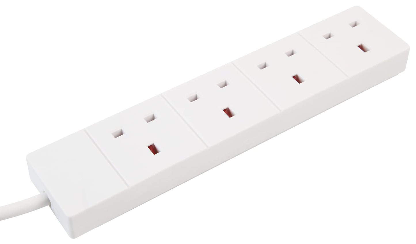 PRO ELEC PELB1517 4 Gang Extension Lead 2m, White