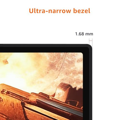 Amazon Basics 24 in Monitor, FHD 1080P, Max 100Hz, VESA Compatible, Built-in Speakers, Black