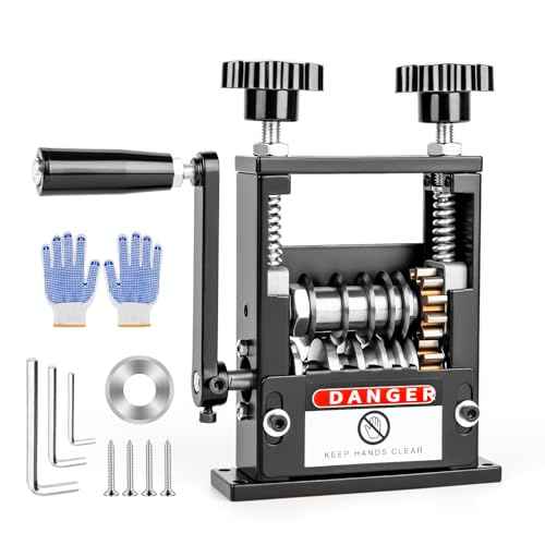 Manual Wire Stripper Machine, Wire Stripping Machine with 6 Channels & 5 Blades for 0.12" to 0.67" Scrap Copper Wire, Drill Powered Hand Crank Wire Stripper Tool for DIY Cable Copper Wire Recycling
