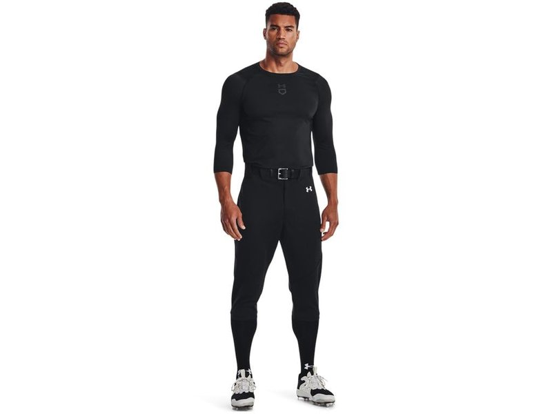 Under Armour Men's Utility Baseball Knicker 22, (001) Black / / White, Medium