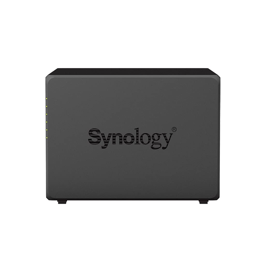Synology DiskStation DS1522+ NAS Server Bundle with Ryzen 2.6 GHz CPU, 32GB Memory, 100TB HDD Storage, 1TB M.2 NVMe SSD, 4 x 1GbE LAN Ports, DSM Operating System