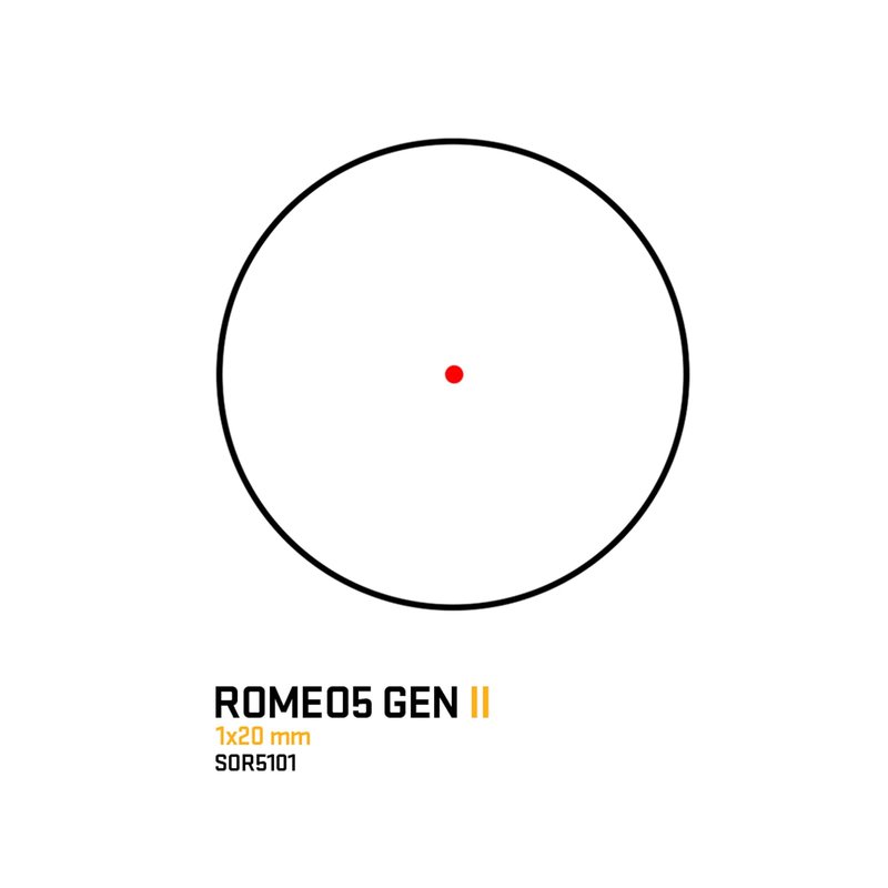 SIG SAUER ROMEO5 GEN II 1x20mm Compact Durable IPX-7 Waterproof Gun Shooting Sight, Parallax-Free Optical Design, 12 Illumination Settings - GEN II Red Dot Sight - Black (SOR5101)