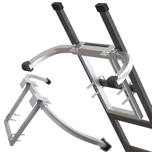 Secure Ladder Stabilizer - Extension Ladder Stabilizer & Roof Ladder Hook for Gutter Cleaning Tools and Wall, Enhance Safety with Ladder Accessories