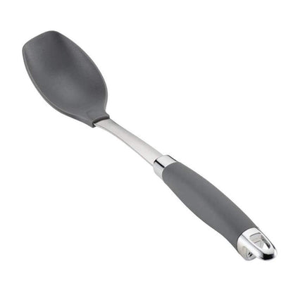 Anolon SureGrip Nonstick Nylon Solid Spoon, Gray 13.25-Inch, Tools and Gadgets - 46283