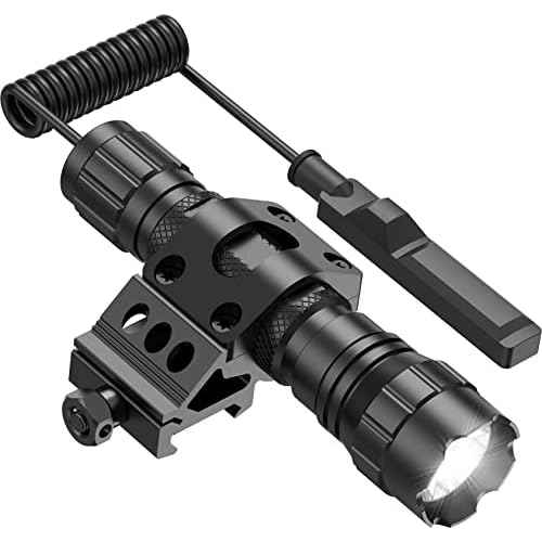 Feyachi Tactical Flashlight LED Weapon Light 1200 Lumen with Picatinny/M Lock Rail Mount and Pressure Switch Included