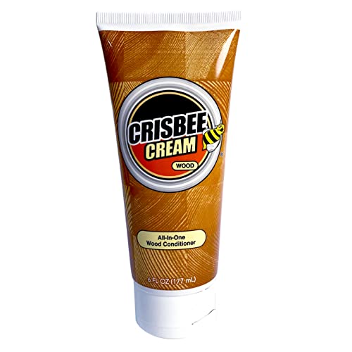 Crisbee Cream Wood All-in-One Conditioner - Made in USA - Oil/Wax Blend for Butcher Blocks, Cutting Boards, Wooden Utensils, and Knife Handles