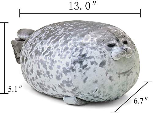 RUNYA Blob Seal Pillow Cute Chubby Seal Plush Toy Stuffed Animals