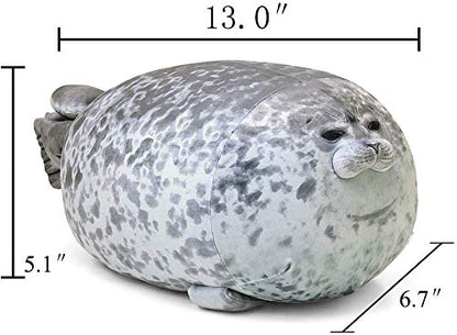 RUNYA Blob Seal Pillow Cute Chubby Seal Plush Toy Stuffed Animals