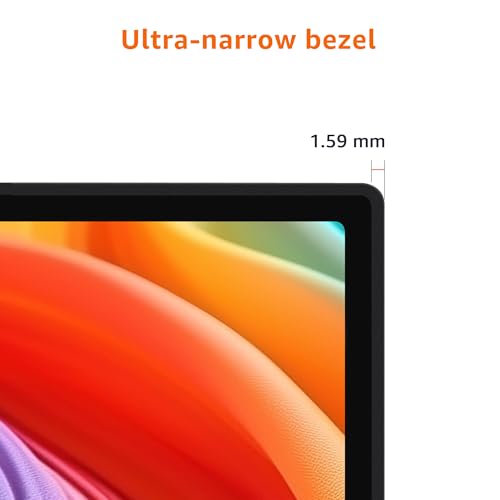Amazon Basics 24 in Monitor, FHD 1080P, Max 100Hz, VESA Compatible, Built-in Speakers, Black