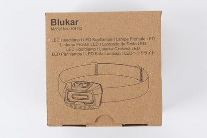 Blukar Head Torch Rechargeable, 2000L Super Bright LED Headlamp Headlight with Sensor Control, 6 Light Modes, IPX5 Waterproof, 30 Hrs Runtime for Power Cuts, Emergency, Running, Hiking etc.