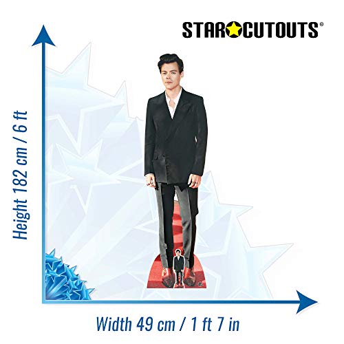 Star Cutouts Ltd Harry Styles Red Shoes Post 1 Direction Lifesize Cardboard Cutout Height 182cm for Fans, Friends & Family, CS734, 3 x 49 x 182 cm