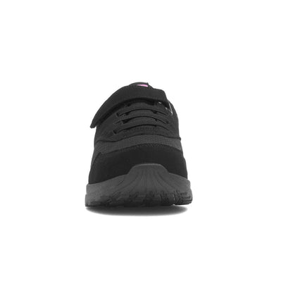XL Kids Black Easy Fasten Trainer - Size 13 Child UK - Black