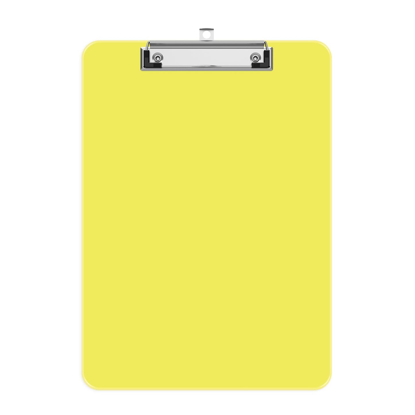Juvealoe A4 Plastic Clipboard, 8.5 x 11 Yellow Colored Clip Boards with Low Profile Clip, Letter Size for Classroom, Teacher, Students, School & Office Supplies
