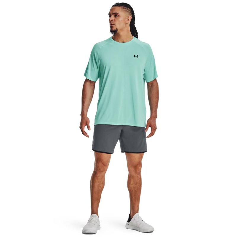 Under Armour Men's Tech 2.0 Short-Sleeve T-Shirt, (362) Neo Turquoise / / Black, Small