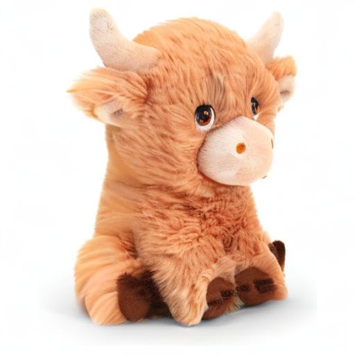 Deluxe Paws Plush Cuddly Soft Eco Toys 100% Recycled (Shaggy Highland Cow)