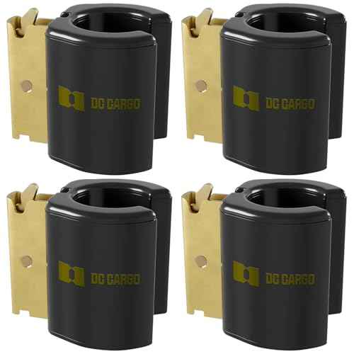 DC Cargo Mall E Track Tool Holder (4 Pack) ? Secure Rakes, Shoring Beams, Shovels & Hoses ? E Track Accessories for Trailers and Warehouses
