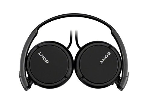 Sony MDR-ZX110 Wired Overhead Headphones, Neodymium Dynamic Drivers, Swivel Fold Design - Black
