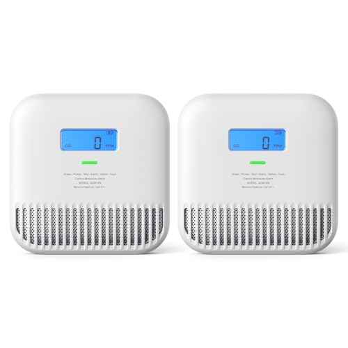 X-Sense Carbon Monoxide Detector, Portable Carbon Monoxide Detector for Travel, Built-in 10-Year Battery Powered, Model XC0K-SN, 2-Pack