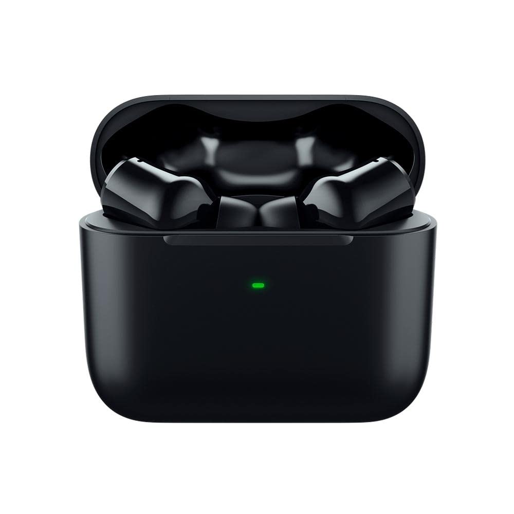 Razer Hammerhead True Wireless (2nd Gen) Bluetooth Gaming Earbuds: Chroma RGB Lighting -60ms Low-Latency- Active Noise Cancellation - Dual Environmental Noise Cancelling Microphones- Classic Black