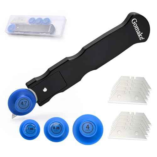 Gomake Vinyl Wrap Cutter Car Coating Film Window Tint Cutting and Trimming Alloy Roller Positioning Knife Paperback Slitter Knife Car Wrap Film Vinyl Gap-Cutter for Car Wrapping,Wallpaper Pasting