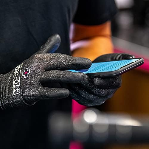 Muc-Off Mechanics Gloves, XL - Latex Free Gloves, Cut Resistant Work Gloves - Washable Safety Gloves for Bike, Motorcycle, Car Workshop